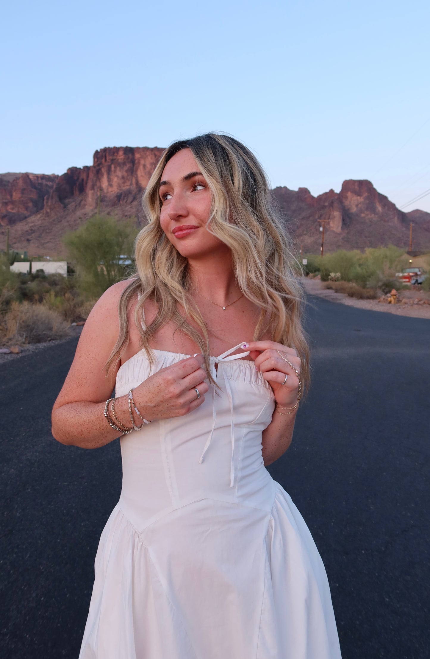 Milkmaid Maxi Dress | Pure White
