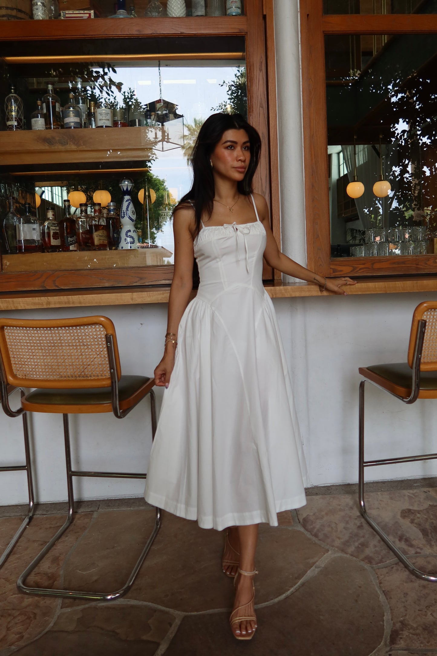 Milkmaid Maxi Dress | Pure White
